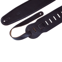 Load image into Gallery viewer, Levy's Leathers M4GF-DBR Genuine Garment Leather Bass Guitar Strap - Dark Brown