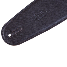 Load image into Gallery viewer, Levy's Leathers M4GF-DBR Genuine Garment Leather Bass Guitar Strap - Dark Brown