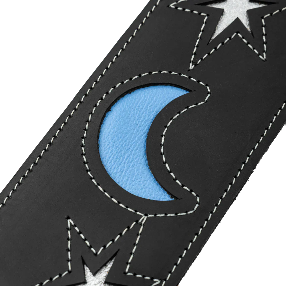 Levy's Leathers M4MN-BLK Sunbird Series Guitar Strap - Hummingbird Design