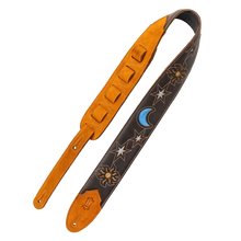 Load image into Gallery viewer, Levy's Leathers M4MN-DBR Sunbird Series Guitar Strap Hummingbird Design - Dark Brown