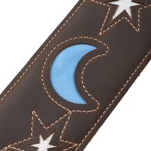 Load image into Gallery viewer, Levy's Leathers M4MN-DBR Sunbird Series Guitar Strap Hummingbird Design - Dark Brown