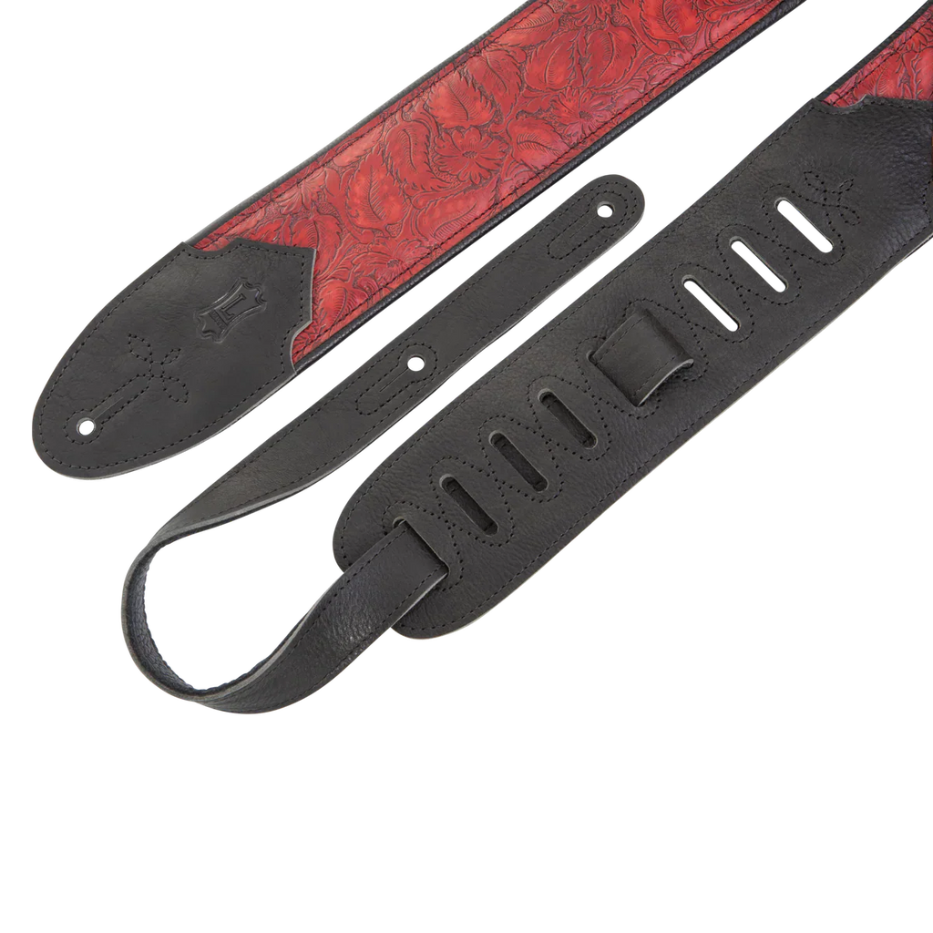 Levy's Leathers M4WP-003 Sundance Series 3" Wide Embossed Leather Guitar Strap