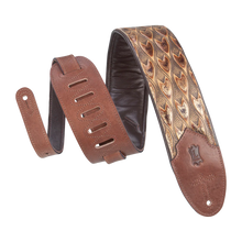 Load image into Gallery viewer, Levy's Leathers M4WP-005 Sundance Series 3" Wide Embossed Leather Guitar Strap
