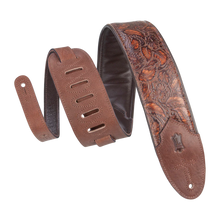 Load image into Gallery viewer, Levy's Leathers M4WP-006 Sundance Series 3" Wide Embossed Leather Guitar Strap