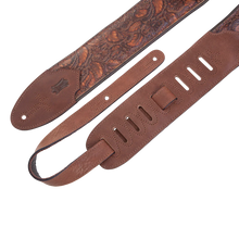 Load image into Gallery viewer, Levy's Leathers M4WP-006 Sundance Series 3" Wide Embossed Leather Guitar Strap
