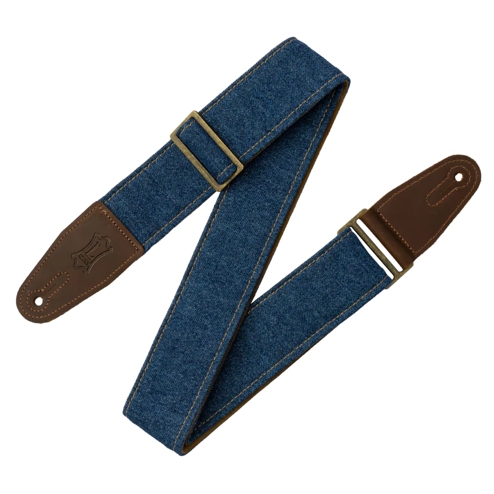 Levy's Leathers M7DM-BLU Denim Series 2" Wide Guitar Strap