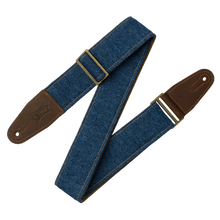 Load image into Gallery viewer, Levy's Leathers M7DM-BLU Denim Series 2" Wide Guitar Strap