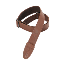 Load image into Gallery viewer, Levy's Leathers M7GP-BRN 2" Wide Black Garment Leather Guitar Strap - Brown