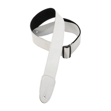 Load image into Gallery viewer, Levy's Leathers M7GP-WHT 2" Wide Black Garment Leather Guitar Strap - White