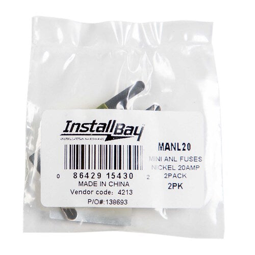 Install Bay MANL20 Mini ANL 20 AMP Fuse - Package of 2