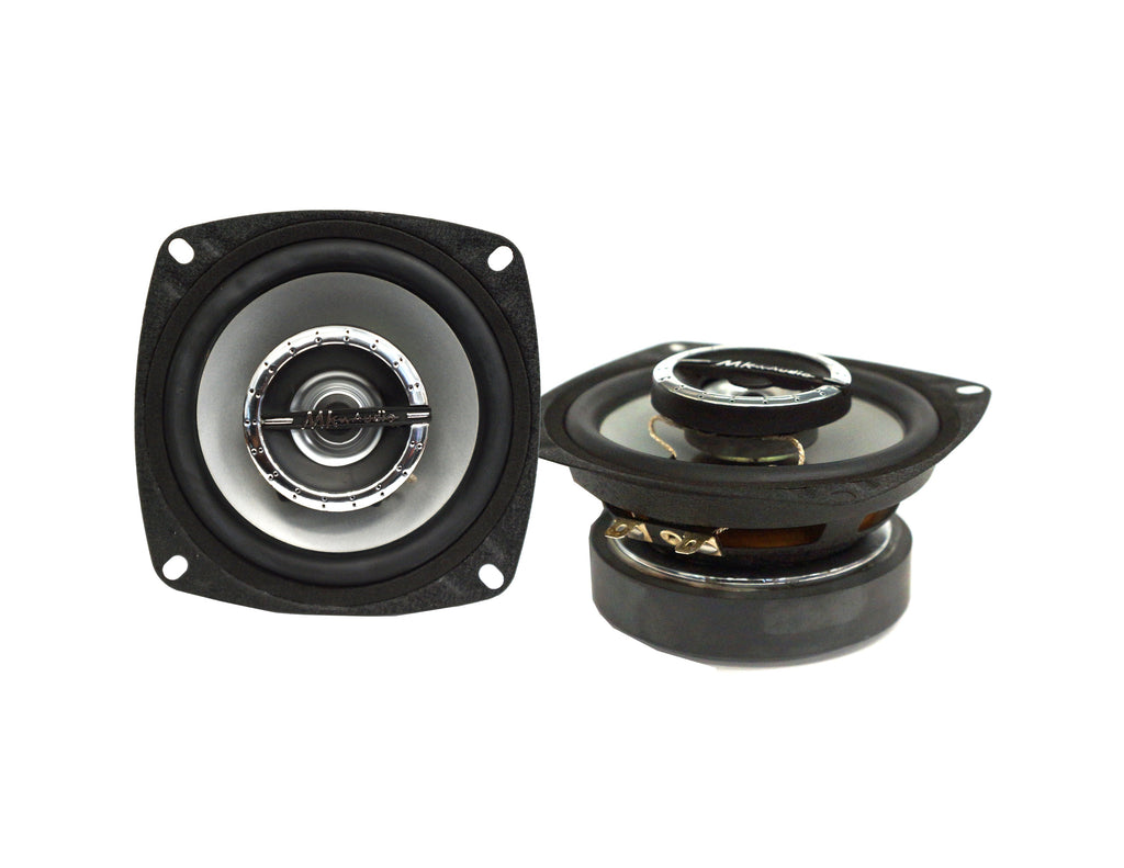 MK Audio MD4099 4" 2-Way Coaxial Car Speakers 250W Crystal-Clear Full-Range Sound