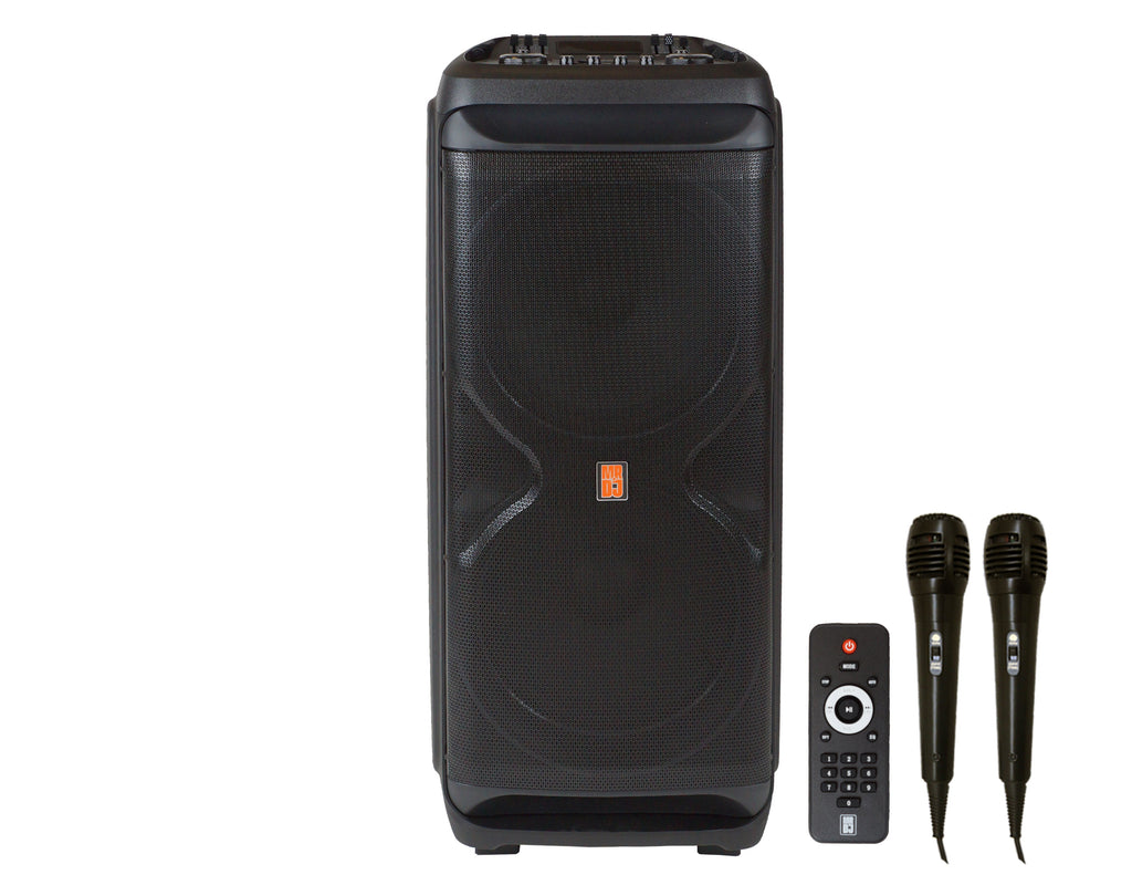 MR DJ MEMPHIS Dual 15” Powered Bluetooth DJ Speaker 6000W Active PA System
