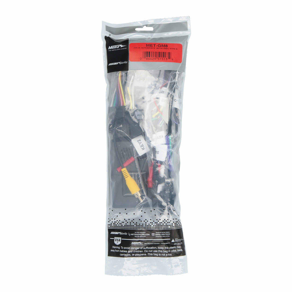 Metra MET-GM8 Car Stereo Interface and wiring harness designed for select 2006–2017 GM vehicles