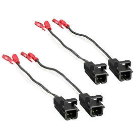 2 Pair Metra 72-4568 GM Speaker Plug Wire Harness Aftermarket Speakers Replace Factory