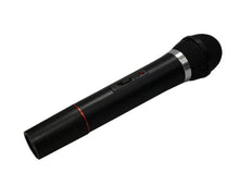 Load image into Gallery viewer, Dual Frequency RF Wireless Dual Microphone System Low Battery LED Indicators 100 Feet Range Karaoke Mic with 1/4" Audio Cable Cordless Receiver