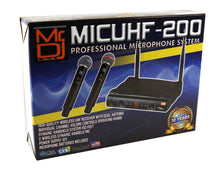 Load image into Gallery viewer, 2 MR DJ MICUHF200 Dual UHF Wireless Microphone System Kit with 2 Handheld