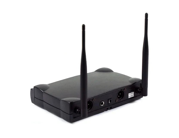 Mr. Dj MIC-UHF200 Professional Wireless Microphone System Kit with 2 Handheld & Wireless Receiver
