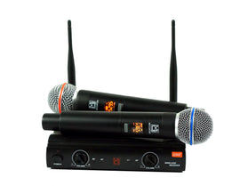 Mr. Dj MIC-UHF200 Dual UHF Wireless Microphone System