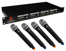 Load image into Gallery viewer, 2 MR DJ MICVHF-8500 4  Channel Handheld Wireless Microphone PA/DJ/KTV/Karaoke