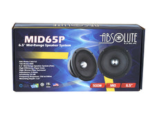 Load image into Gallery viewer, 2 Absolute MID65P 6.5" 500W Mid-Range Aluminum Bullet Loudspeaker + Flat Box