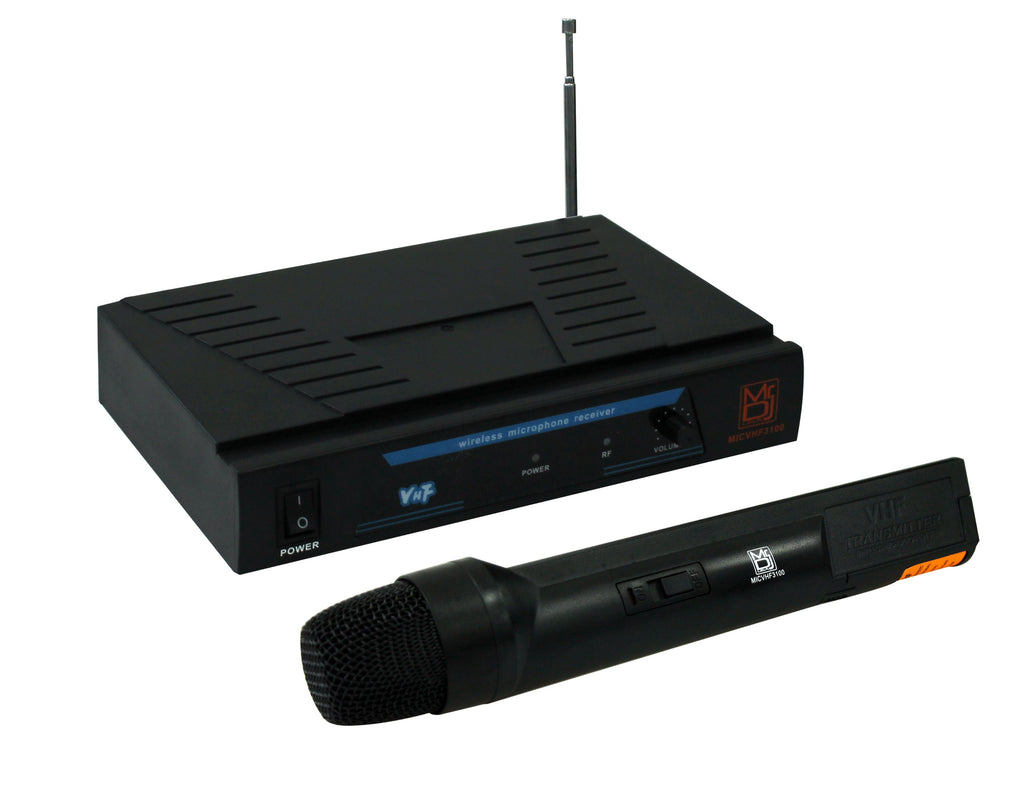2 MR DJ MICVHF3100 Wireless Dual-Channel Handheld design Microphone System