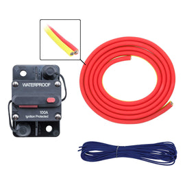 Marine ML-AK4-20 4 AWG Marine Amp Kit - 20ft. w/ Circuit Breaker