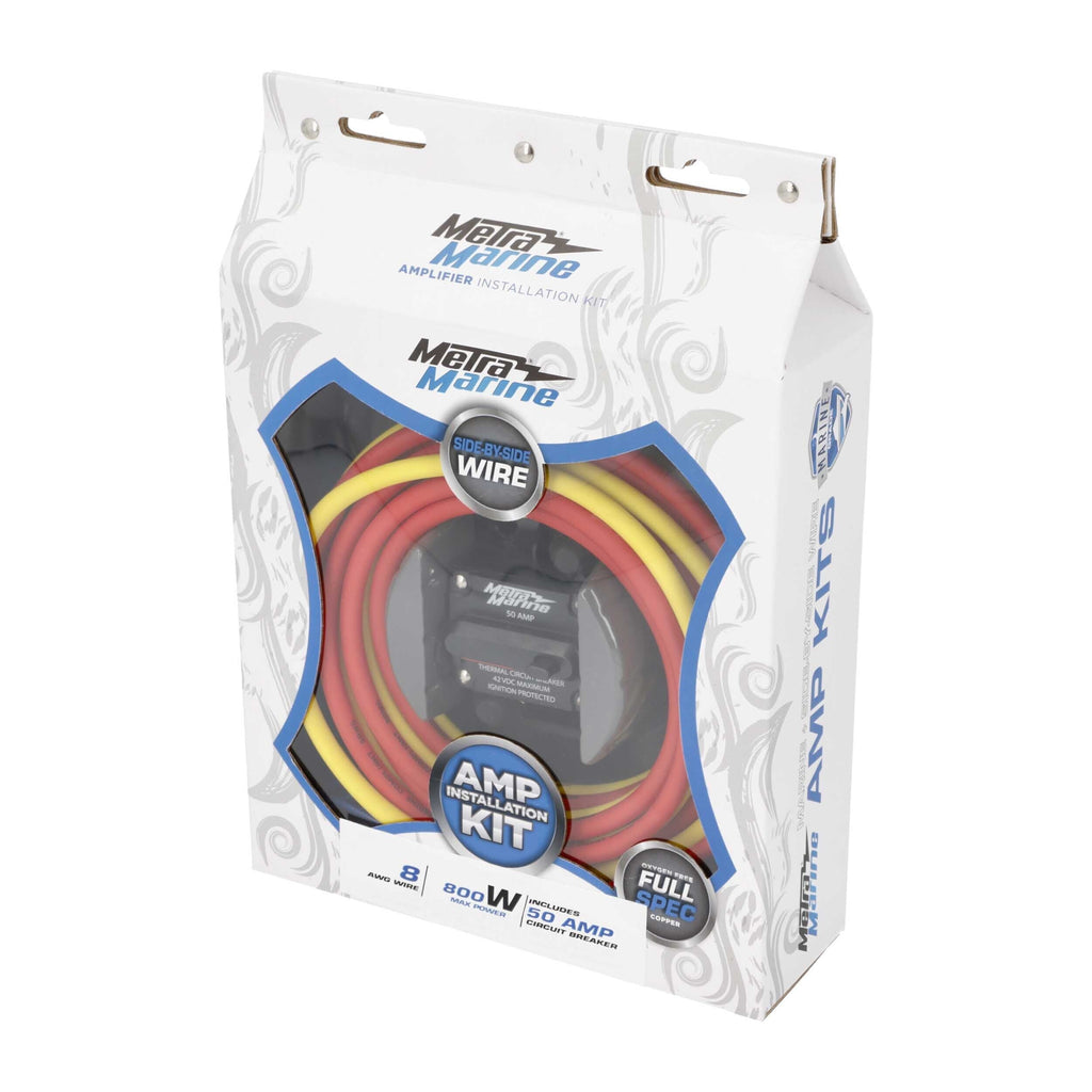 Marine ML-AK8-10 8 AWG Marine Amp Kit - 10ft. w/ Circuit Breaker