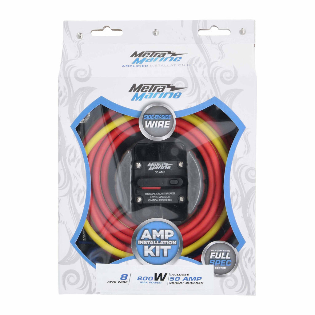 Marine ML-AK8-10 8 AWG Marine Amp Kit - 10ft. w/ Circuit Breaker