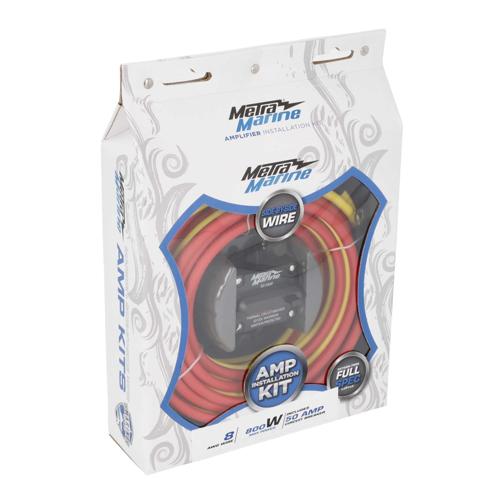 Marine ML-AK8-20 8 AWG Marine Amp Kit - 20ft. w/ Circuit Breaker