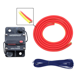 Marine ML-AK8-20 8 AWG Marine Amp Kit - 20ft. w/ Circuit Breaker