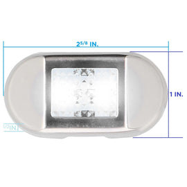 Marine ML-AL2SS-B Blue 2-LED Accent Light - Stainless Steel Bezel