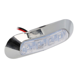 Marine ML-AL4CL-B Blue 4-LED Accent Light - Chrome Plastic Bezel
