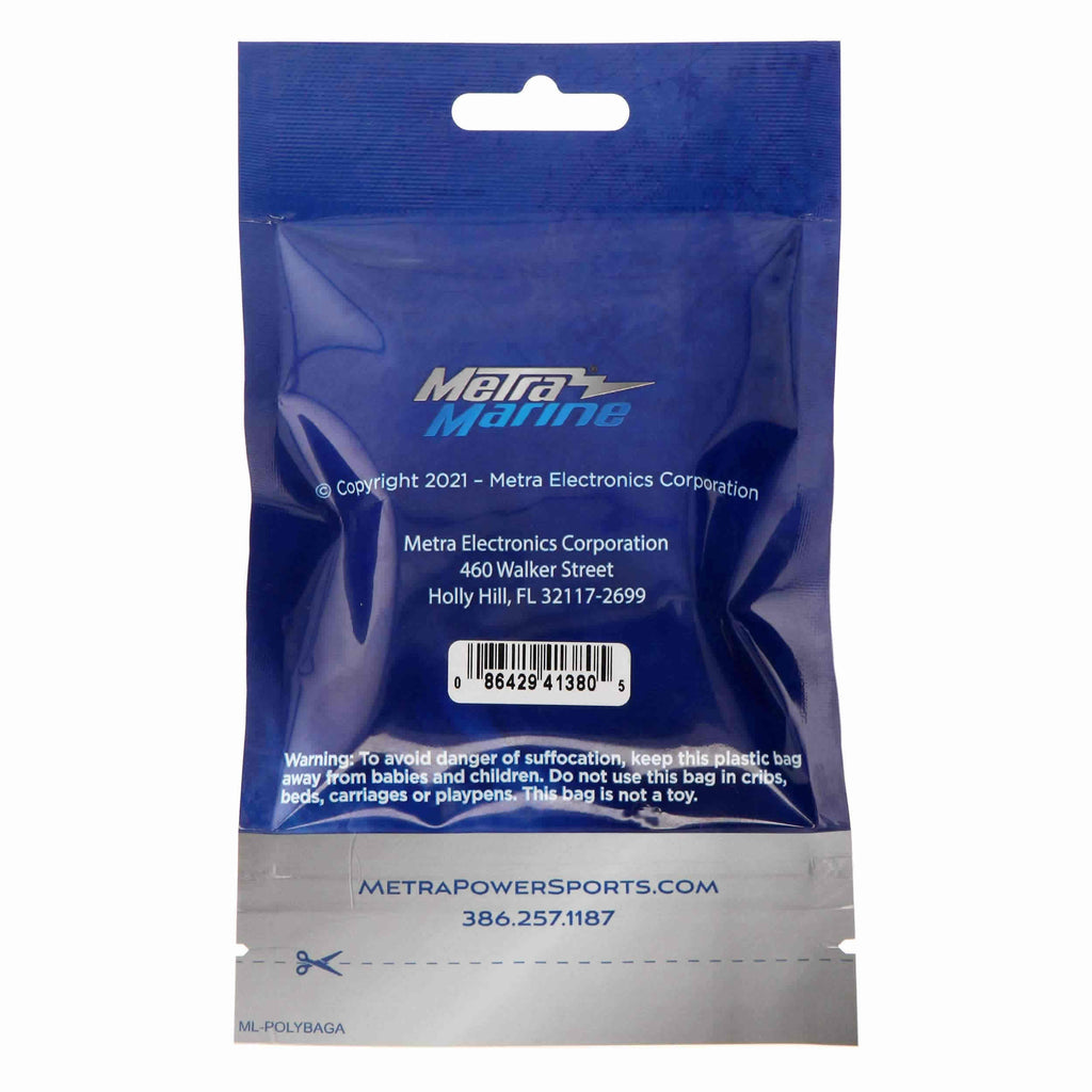 Marine ML-AL4CL-B Blue 4-LED Accent Light - Chrome Plastic Bezel