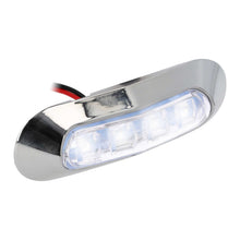 Load image into Gallery viewer, Marine ML-AL4CL-W White 4-LED Accent Light - Chrome Plastic Bezel