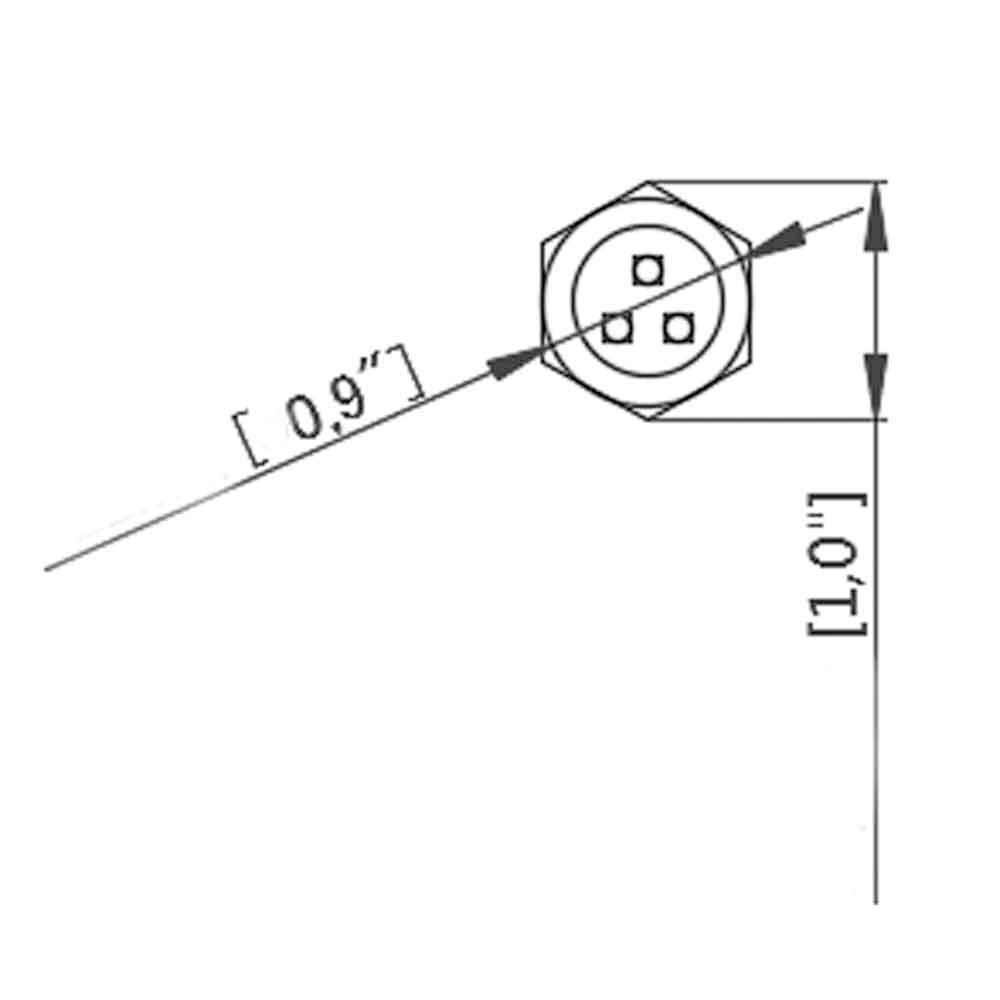 Marine ML-DLGRN9W 9W Small Green Drain Plug Light