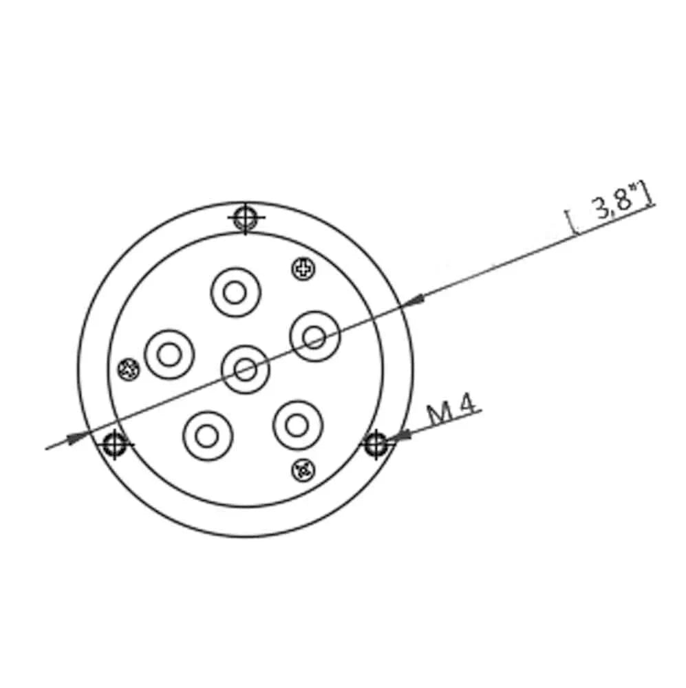 Marine ML-RGBW24W 24W RGBW Underwater Transom Light