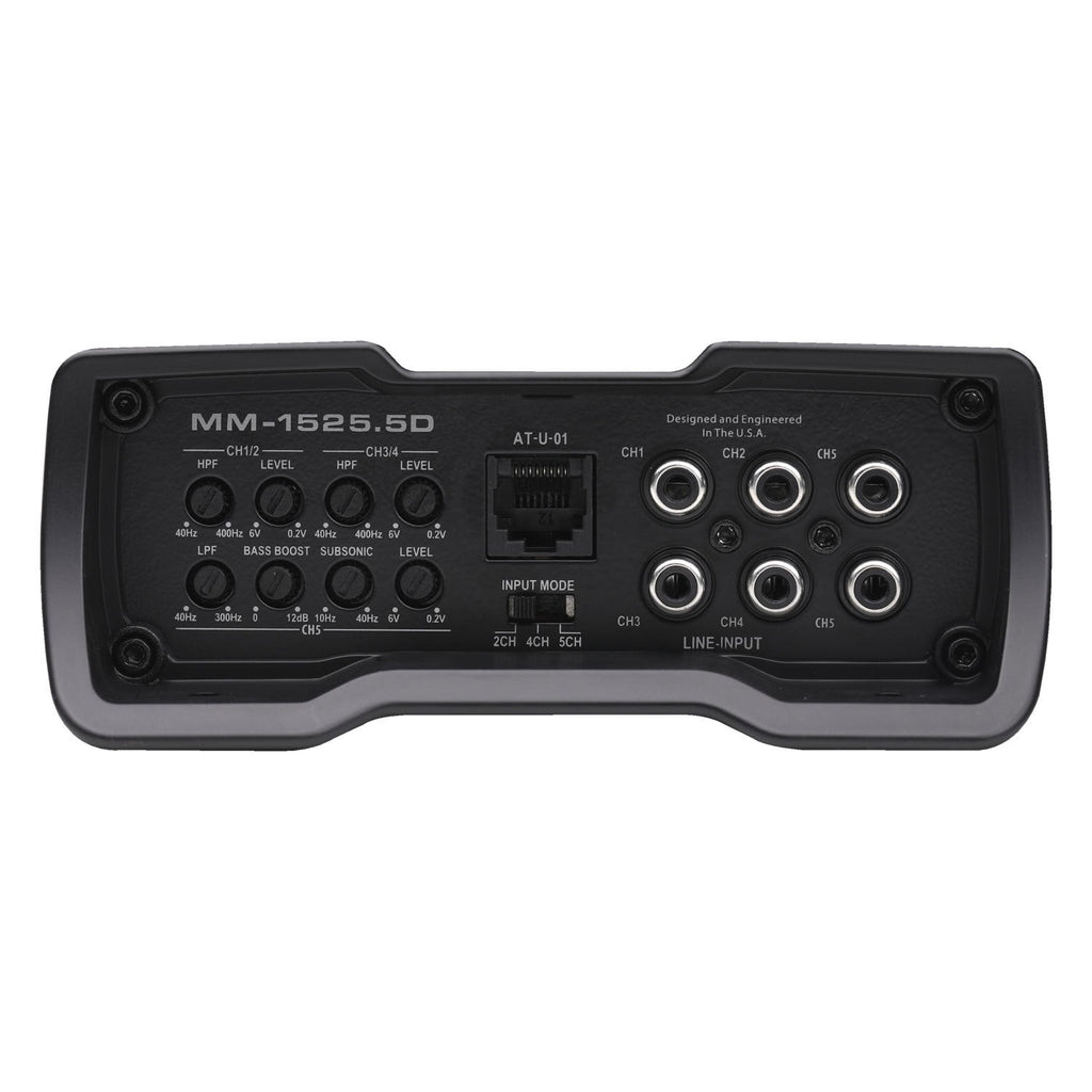 AUTOTEK MM-1525.5D  1500 Watt Compact 5 Channel Amplifier