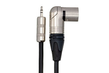 Load image into Gallery viewer, Hosa MMX-015SR Microphone Cable 3.5 mm TRS Male to Neutrik Right Angle XLR Male 15 foot