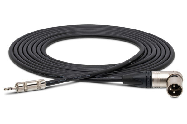 Hosa MMX-015SR Microphone Cable 3.5 mm TRS Male to Neutrik Right Angle XLR Male 15 foot