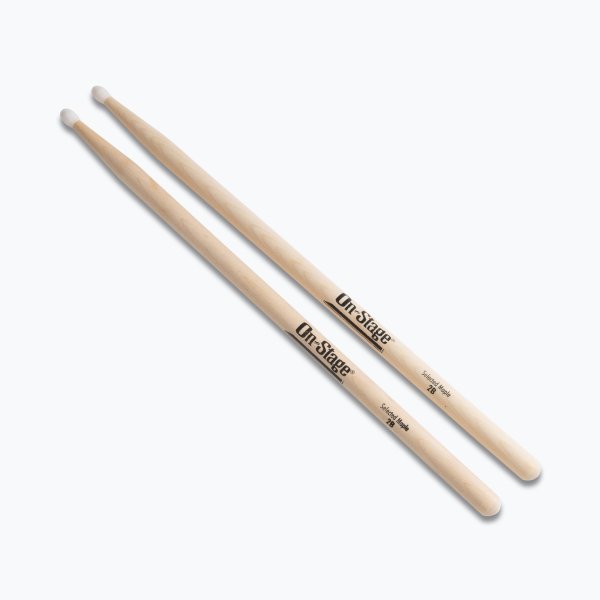 On-Stage MN2B Maple Drum Sticks (2B, Nylon Tip, 12pr)