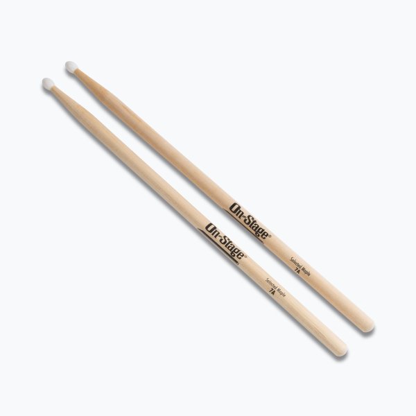 On-Stage MN7A Maple Drum Sticks (7A, Nylon Tip, 12pr)