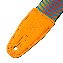 Load image into Gallery viewer, Levy's Leathers MP2OI-003 2" Polyester Guitar Strap - Orange Sonic Boom Design