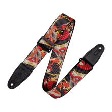 Load image into Gallery viewer, Levy's Leathers MPD2-123 2” Wide Polyester Guitar Strap - Japanese Traditional Dragon Motif