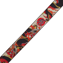 Load image into Gallery viewer, Levy's Leathers MPD2-123 2” Wide Polyester Guitar Strap - Japanese Traditional Dragon Motif