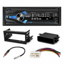 Load image into Gallery viewer, Jensen MPR2110 Single Din Bluetooth Stereo AM/FM Kit Harness Ant Fit 95-02 GM Pickup Bundle