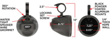 Load image into Gallery viewer, PowerSports MPS-ULCAN8 Unloaded Pair 8" Can Speaker Pods