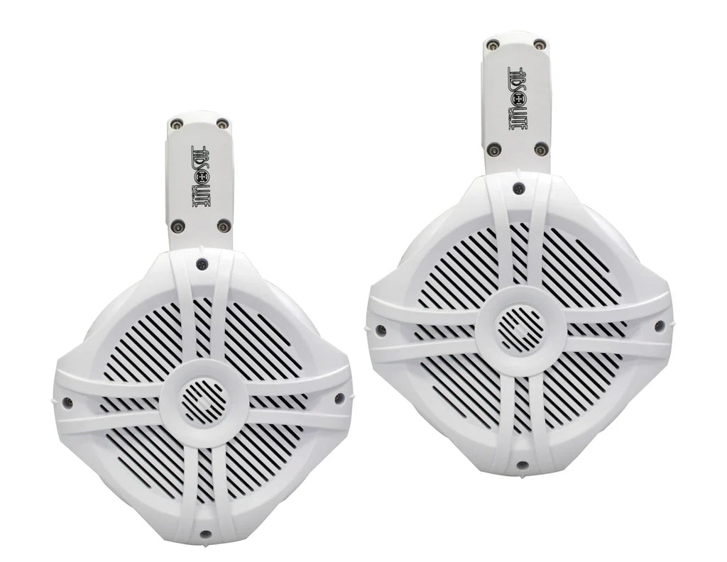 2 Absolute MPS65W Wake Board Speakers Marine RV 6.5" 400W Wake Tower POD Enclosure Speaker