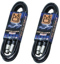 Load image into Gallery viewer, 2 MR DJ CDMX10 5-pin DMX lighting cable <BR/>10' DMX 5-Pin XLR Pro Stage DJ Lighting Cable