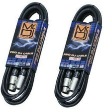 Load image into Gallery viewer, 2 MR DJ 10' DMX 5-Pin XLR Pro Stage DJ Lighting Cable 110ohm 512 DMX-510