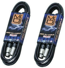 Load image into Gallery viewer, 2 MR DJ 5 Pin DMX Shielded Lighting Cable 10' ft - Stage DJ XLR Data Light Cable